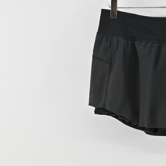 Lululemon Final Lap Skort Size 8 Black Tennis Skirt Athletic Pickleball Pull On - Picture 8 of 12